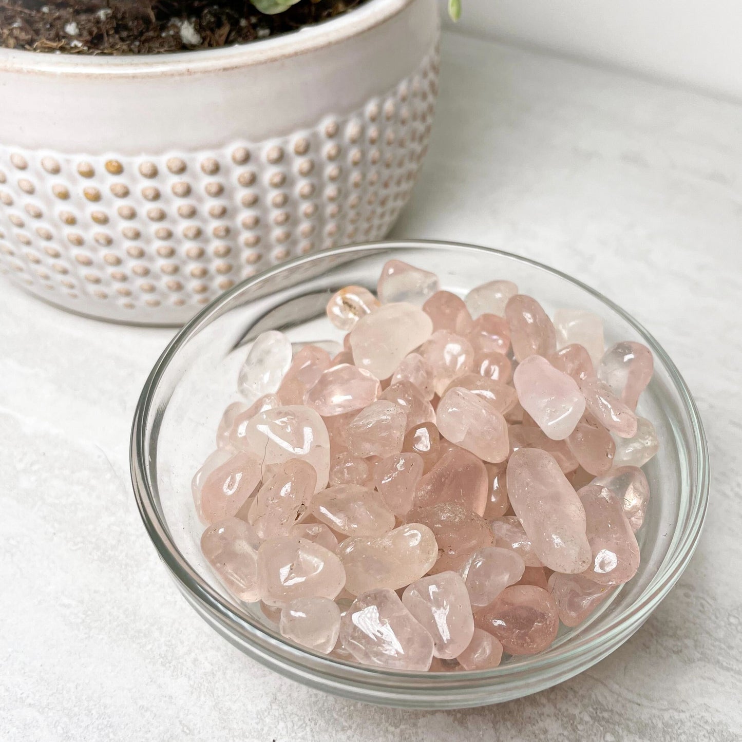 Rose Quartz Mini Tumbles .25"