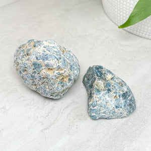 Blue Apatite Rough Stones