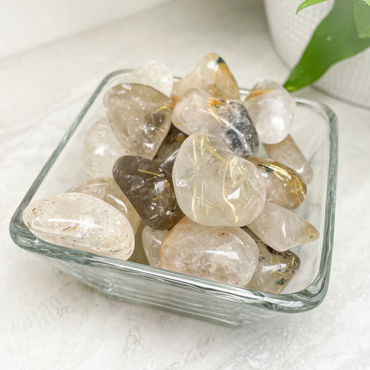 Rutilated Quartz Tumbles