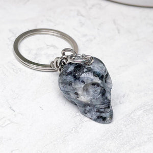 Assorted Crystal Skull Keychains