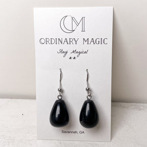 Crystal Teardrop Earrings | Various Stones