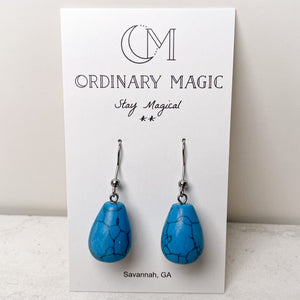 Crystal Teardrop Earrings | Various Stones