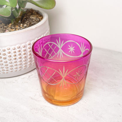 Votive Cups with Succulent | Various Colors