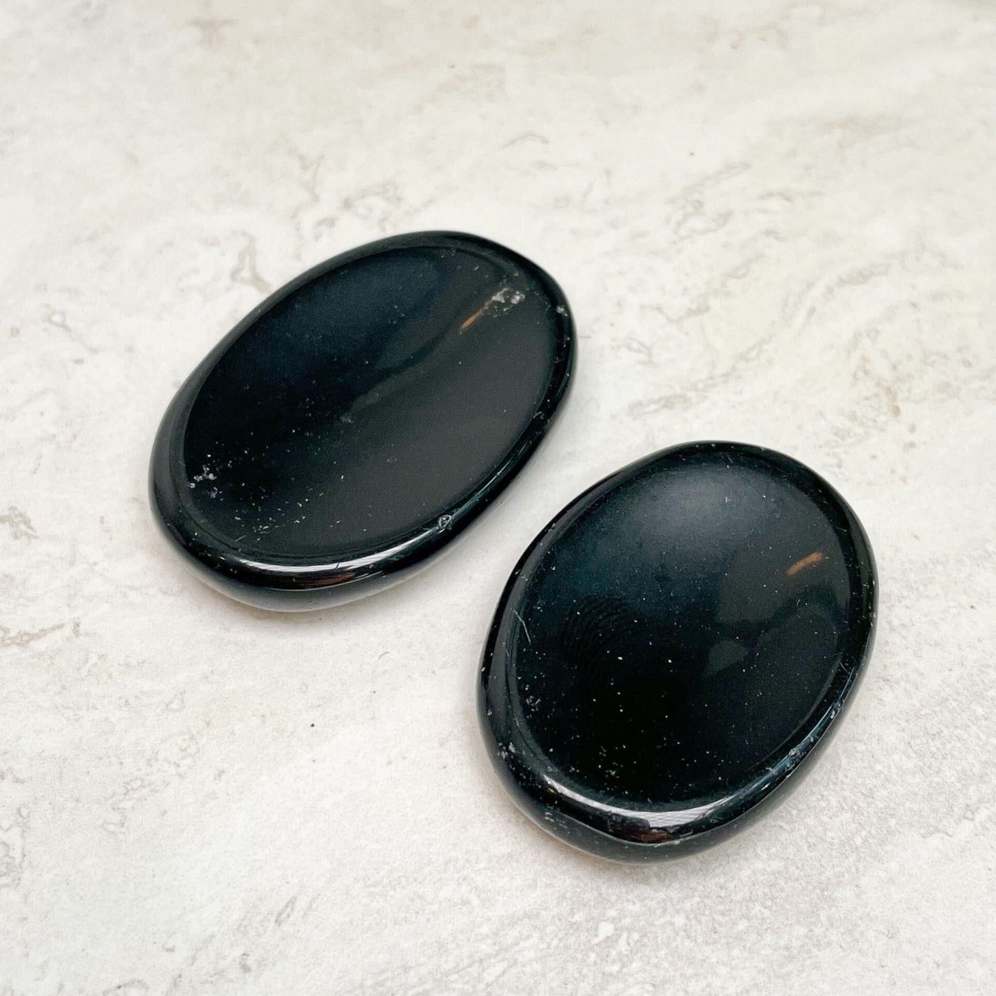 Black Obsidian Worry Stones