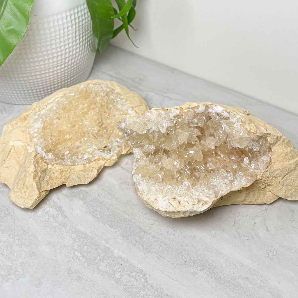 Yellow Calcite Geodes